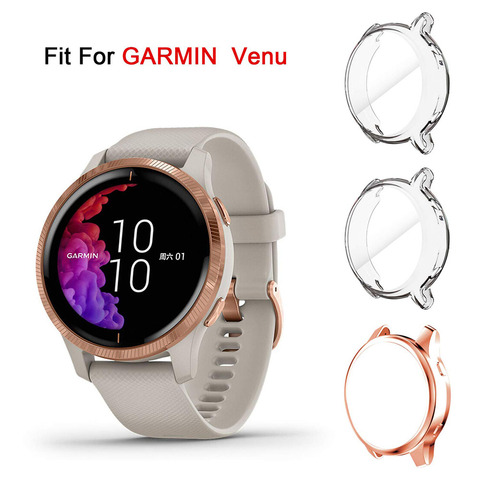 Ultra Thin Screen Protector Case for Garmin Venu GPG, 3 Pack TPU Full Protective Case Cover for Garmin Venu Smartwatch Bands ► Photo 1/6