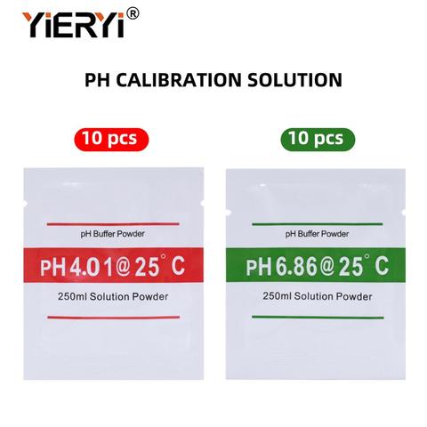 New10Set(20 bags)PH Buffer Powder For PH Test Meter Measure Calibration Solution 10Pcs 4.01 And 10pcs 6.86 Calibration Point ► Photo 1/6