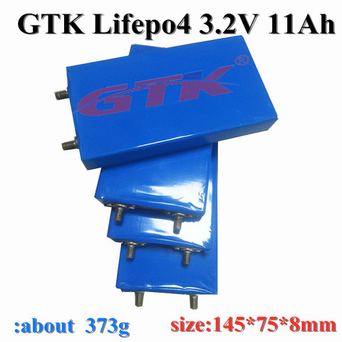 GTK 3.2v 11Ah lifepo4 battery 30A discharge 10000mah cell aluminium case for 12v 10ah battery for E-bike,motorbike ,etc. ► Photo 1/2