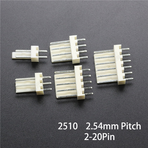 10-20Pcs 2510 KF2510 Male Wafer Plug Connector 2-10Pin 2.54mm Pitch Straight Angle Connector for Computer Fan ► Photo 1/6