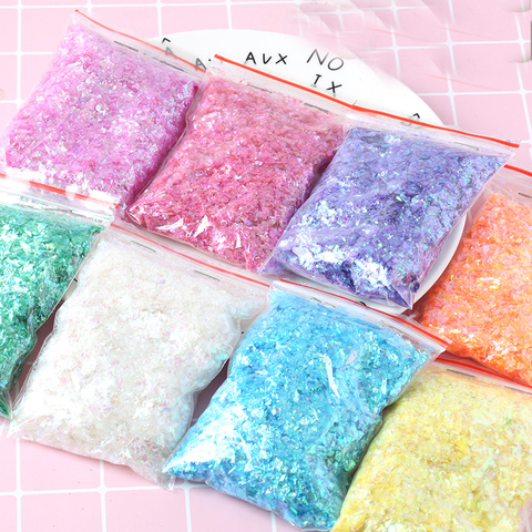 Irregular Shell Paper Sequin DIY Nail Flakies Colorful Paillette Glitter Nail Art Sequins for 3D Nail Art Decoration,10g/lot ► Photo 1/6