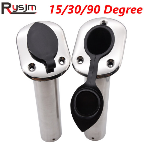 15/ 30 /90 Degree Fishing Pole Stand High Quality Stainless Steel Flush Mount Fishing Rod Holder For Boat accessories marine ► Photo 1/6