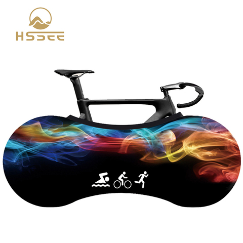 HSSEE Colorful Series Bicycle Indoor Dust Cover Official Genuine Elastic Fabric 700C 26