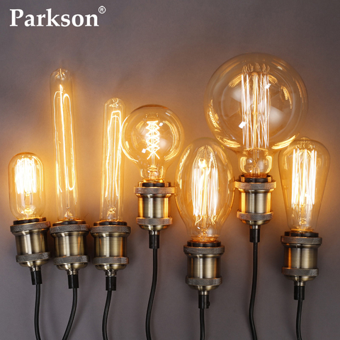 Vintage Edison Bulb 220V E27 40w ST64 G125 Ampoule Vintage Retro Edison Lamp Home Decor Filament Light Bulb Incandescent Lamp ► Photo 1/6