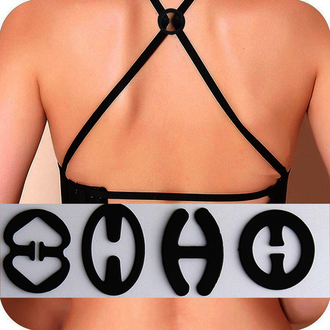 3ps New Invisible Bra Buckle Free Shipping Shadow-Shaped Underwear Buckle Bra Back Intimates Accessories Clips Strap Holders ► Photo 1/6