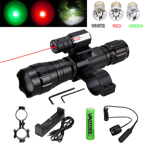 Tactical Led Hunting Light 5 Color DIY  3 IN 1 LED Flashlight Lamp Bulb for WF-501,502,503 Torch Accessary+Flashlight Shell Host ► Photo 1/6