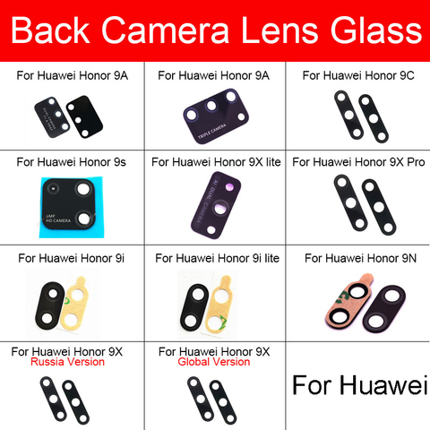 Back Rear Camera Glass Lens For Huawei Honor 9 9i 9N 9X 9S 9C Pro Lite Camera Glass Lens Glass + Sticker Replacement Repair ► Photo 1/6