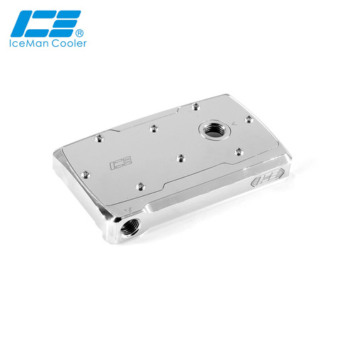 IceManCooler Double DDC Pump Full Copper Upgrade Mod Kit ,Dual DDC Refit Bright Silver Cover ,High Quality 150x80x20mm ► Photo 1/2