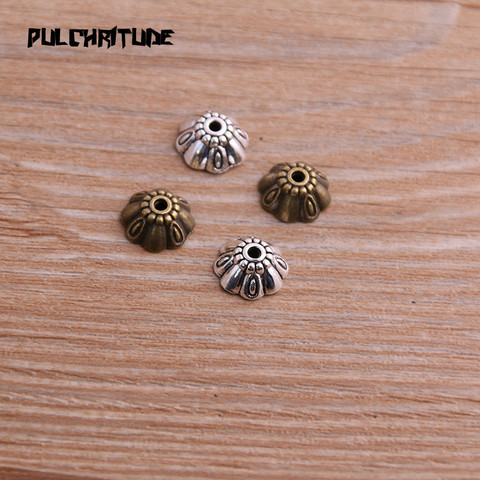  30pcs 4*10*10mm Two Color Receptacle Hollow Small Flower DIY Spaced Jewelry Accessories Charms For Jewelry Making ► Photo 1/5