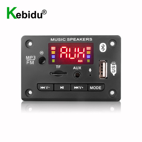 Hands-free MP3 Player Decoder Board 5V 12V Bluetooth 5.0 MP3 Module Car FM Radio Support FM TF USB AUX Recorders ► Photo 1/6