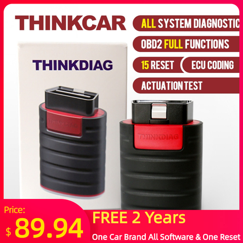 Thinkcar ThinkDiag Full OBD2 All System Diagnostic Tool Car Code Reader Scanner 15 Reset Service Actuation Test ECU Coding ► Photo 1/6