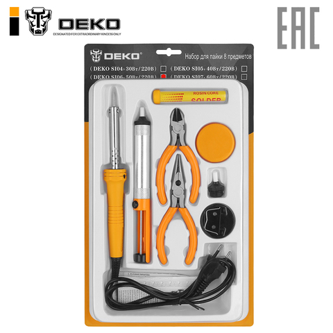 Set for soldering Deko 50 W/220 V, 8 items ► Photo 1/6