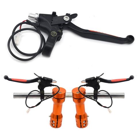 1 Pair Aluminium Parking Power Cut Electric Bicycle Left Right Brake Levers For Electric Bike Parts Power Cut-off Brake Levers ► Photo 1/6