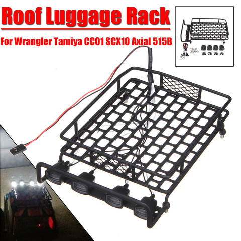 Car Roof Rack Large Size Roof Rack Luggage Carrier with 4 LED Light ► Photo 1/6