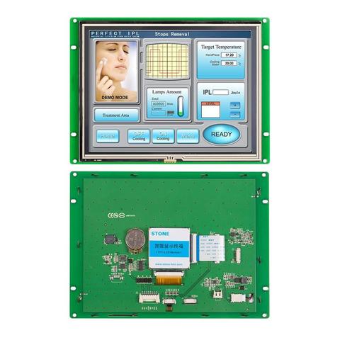 8 inch HMI Serial LCD Panel Module with Controller Board + Software + Touch Screen for Industrial Control STVC080WT-01 ► Photo 1/1
