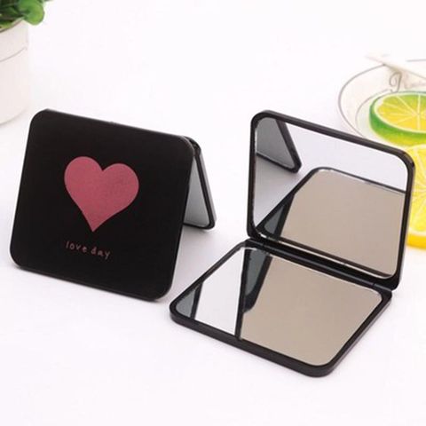 1pc Mini Square Makeup Mirror Portable Double-sided Vanity Mirror Cosmetic Mirror Makeup Vanity Foldable Pocket Compact Mirror ► Photo 1/6