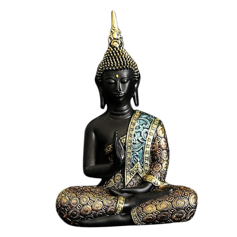 Resin Buddha Figure Ornament Buddha Sitting Sculpture Statue Collectable ► Photo 1/6