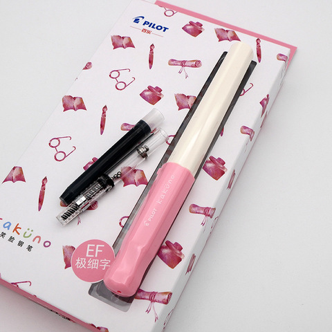 Kawaii Original Pilot KAKUNO Fountain Pen Ink Pen Cute Smiley Face Stationery School Supplies Office for 2022 Best Gift FKA-1SR ► Photo 1/5