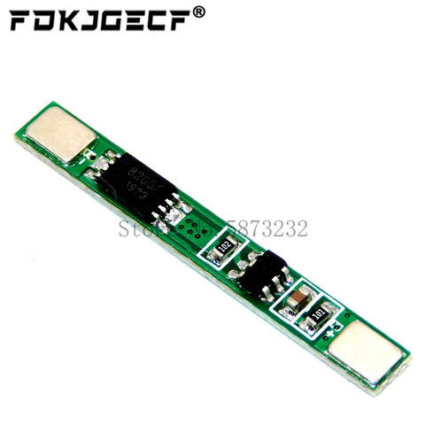 10PCS 1S 3.7V 3A li-ion BMS PCM battery protection board pcm for 18650 lithium ion li battery ► Photo 1/1