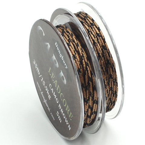 5m Braided Lead Core Carp Leader Line Camo Brown Mainline Leadcore for Carp Rig Chod Helicopter Rig Carp Coarse Fishing Line ► Photo 1/6