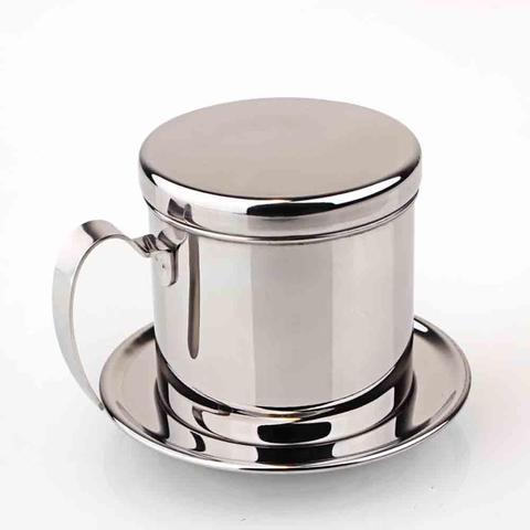 Stainless Steel Vietnamese Coffee Filter Cup Drip Maker Infuser Pot with Handle ► Photo 1/6