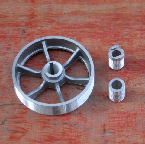 1set  355 belt-type profile cutting machine accessories belt Aluminum pulley wheel size electric tool ► Photo 1/2