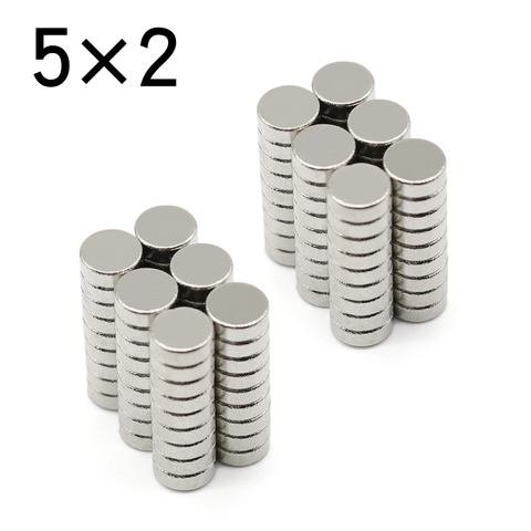 10/50/100/200/500/1000 Pcs 5x2 Round NdFeB Neodymium Magnet N35 Super Powerful Small imanes Permanent Magnetic Disc ► Photo 1/1