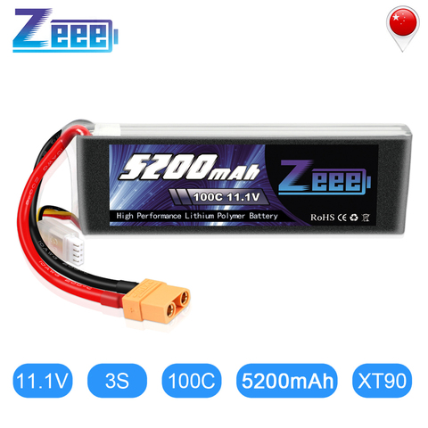 Zeee 5200mAh 100C 11.1V 3S Lipo Battery with XT90 Connector Graphene LiPo Battey for RC Car Quadcopter Helicopter Boat Airplane ► Photo 1/6