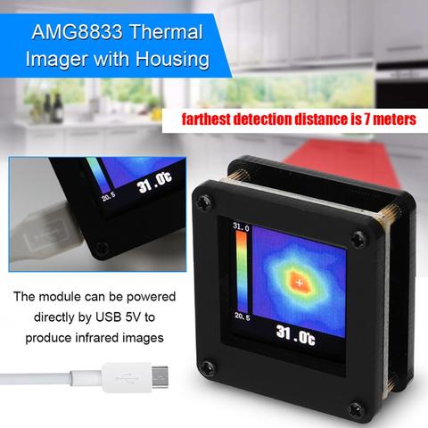 AMG8833 IR 8*8 Infrared Thermal Imager Array Temperature Sensor 7M Farthest Detection Distance Thermal Imaging Camera 열화상카메라 ► Photo 1/6