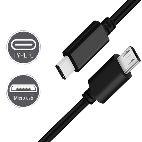 High Quality Type C (USB-C) to Micro USB Male Sync Charge OTG CHARGER Cable Cord Adapter Mobile Phones Data Wire Connector ► Photo 1/6