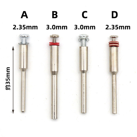 10pcs/lot 2.35/3.0mm Diamond Cutting Disc Mandrels Cutting Cut-off Wheel Holder Mandrel Rotary dremel accessories dremel ► Photo 1/5