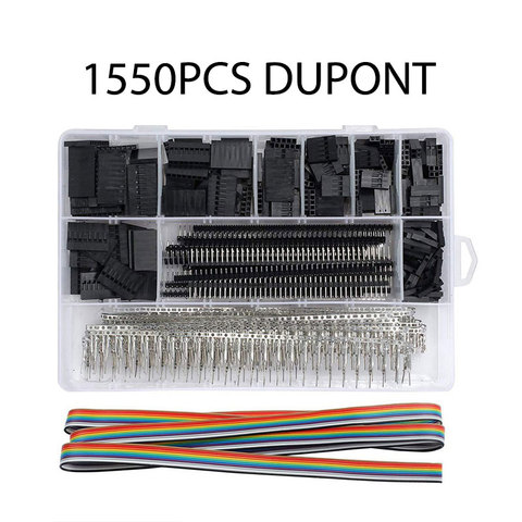 310/620/1450/1550pcs  Male+Female Dupont Wire Jumper And Header Connector Housing Set Pin Bare Terminals Kit ► Photo 1/5