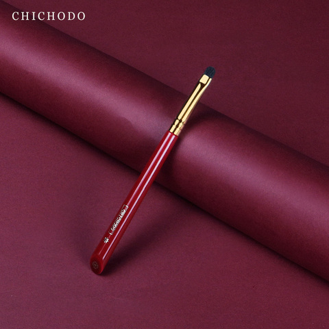 CHICHODO makeup brush-Luxurious Red Rose series-high quality horse hair press eyeliner brush-cosmetic tool-natural hair make up ► Photo 1/6