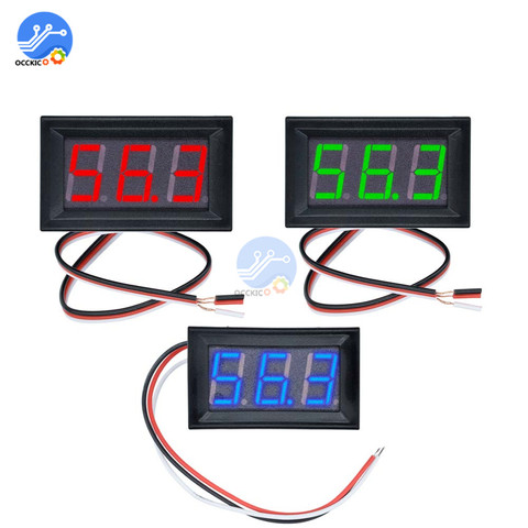 DC 0-100 V LED Digital Voltmeter LED Fahrzeuge Motorspannung Panel Meter ► Photo 1/6