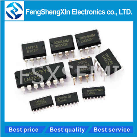 10pcs/lot LM358P LM358 NE5532P NE555P LM358P LM324N LM339N LM258P LM358DR  LM324 TL084C new and original IC ► Photo 1/4