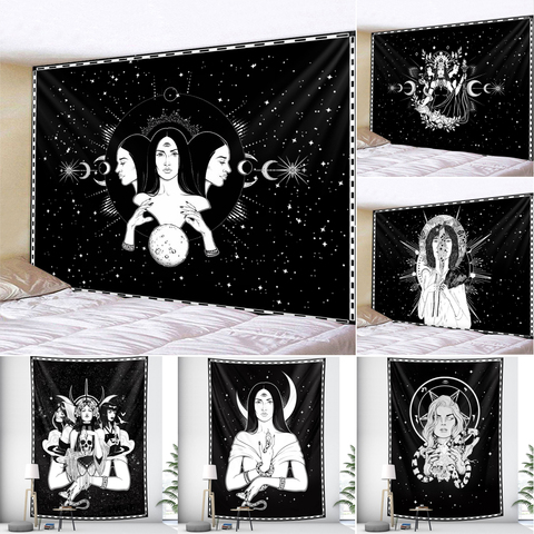 Tarot Divination home decoration witchcraft tapestry Mandala wall decoration hippie, bohemian decoration ► Photo 1/6