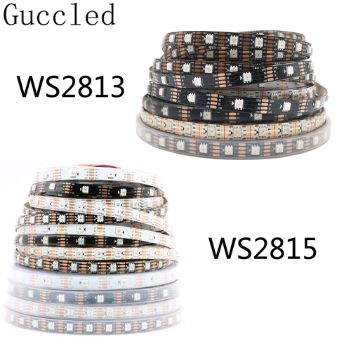 5V WS2813 12V WS2815 WS2812B Updated Smart RGB Led Strip Individually Addressable Dual Signal 30/60/144Leds/m IP30 IP65 IP67 ► Photo 1/6