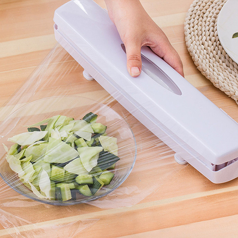 2022 New High Quality Plastic Wrap Cutter Cutting Box Food Wrap Cling Film Dispenser Aluminum Foil Wax Paper Cutter Kitchen Tool ► Photo 1/1