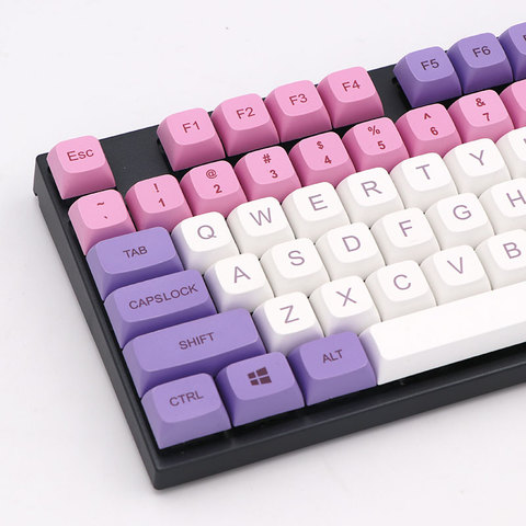 Keypro Hana Ethermal Dye Sublimation fonts PBT keycap For Wired USB mechanical keyboard 134 keycaps ► Photo 1/6