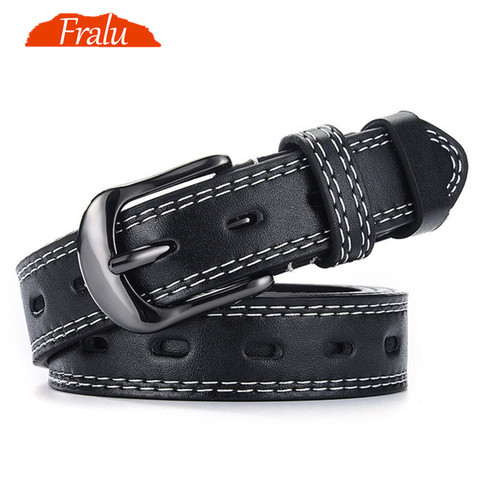 FRALU Pin Buckles Belt female deduction side gold buckle jeans wild belts for women fashion students simple New ► Photo 1/6