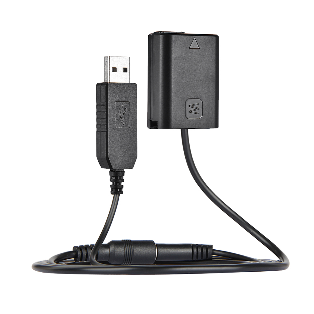 FW50 Akkuladegerät AC PW20 Powerbank USB Gleichstromkoppler für Sony A7 