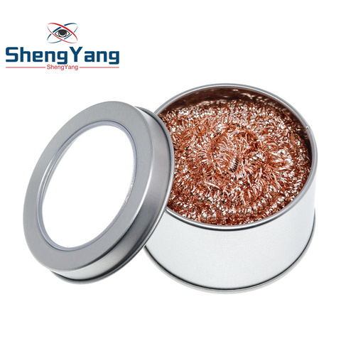ShengYang Desoldering soldering iron mesh filter cleaning nozzle tip copper wire ball clean ball dross box Cleaning Ball ► Photo 1/6