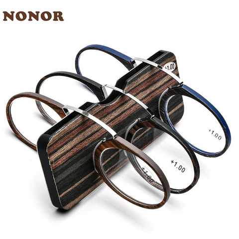 NONOR Men Women Reading Glasses Magnifying Glasses Nose Clip Reading Eyeglasses Portable Presbyopic Glasses 1.5 2.0 2.5 3.0 1.0 ► Photo 1/6