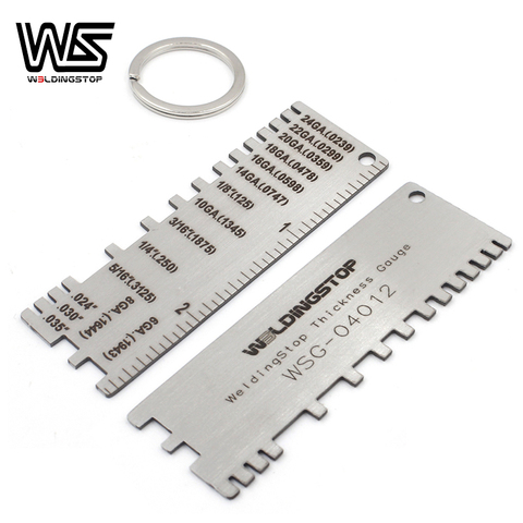 Stainless Steel Wire/Metal Sheet Thickness Gauge 229895 Welding Gage Measuring ruler Plated Size Carpenter Measuring Tools ► Photo 1/6
