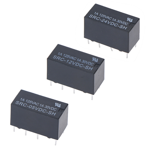 8 Pins Relay SRC-05VDC-SH SRC-12VDC-SH SRC-24VDC-SH 5V 12V 24V ► Photo 1/1