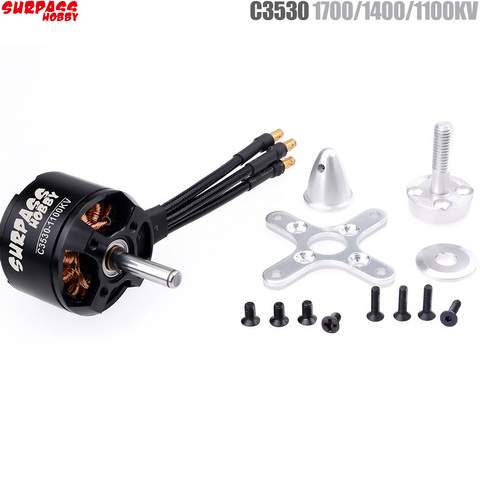 SURPASS HOBBY 2808 C3530 1700KV 1400KV 1100KV Brushless Motor for RC Airplane Fixed-wing Glider Aircraft ► Photo 1/6