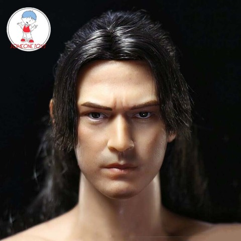 1/6 Young Takeshi Kaneshiro Head Sculpt Model Onimusha with Hair for 12