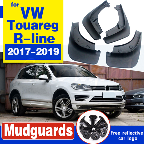 4pcs/set car Mud Flaps FOR Volkswagen VW Touareg R-line 2017 2022 R Line Mudguard Mudflaps Splash Guards ► Photo 1/6