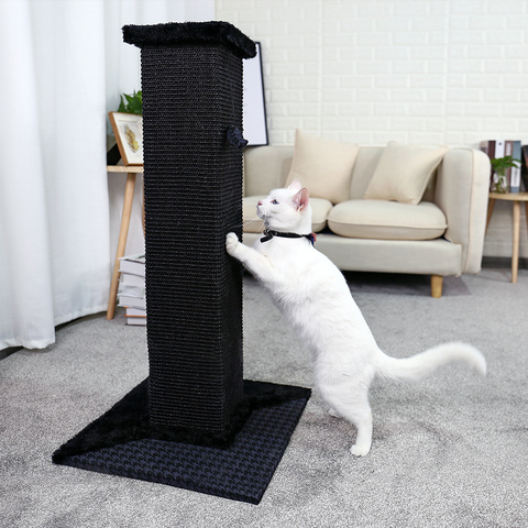 H82CM Fast Delivery Pet Cat Tree Scratcher For Cats Kitten Scratching Pads Mat Cats Training Toy Sisal Scratching Post With Ball ► Photo 1/6