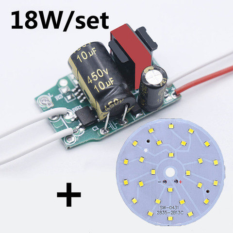 LED Chip Bulb Lamp 3W 5W 7W 9W 12W 15W 18W SMD2835 Beads Kit LED diode Round Light Source on board For Lampada LED Spotlight DIY ► Photo 1/6